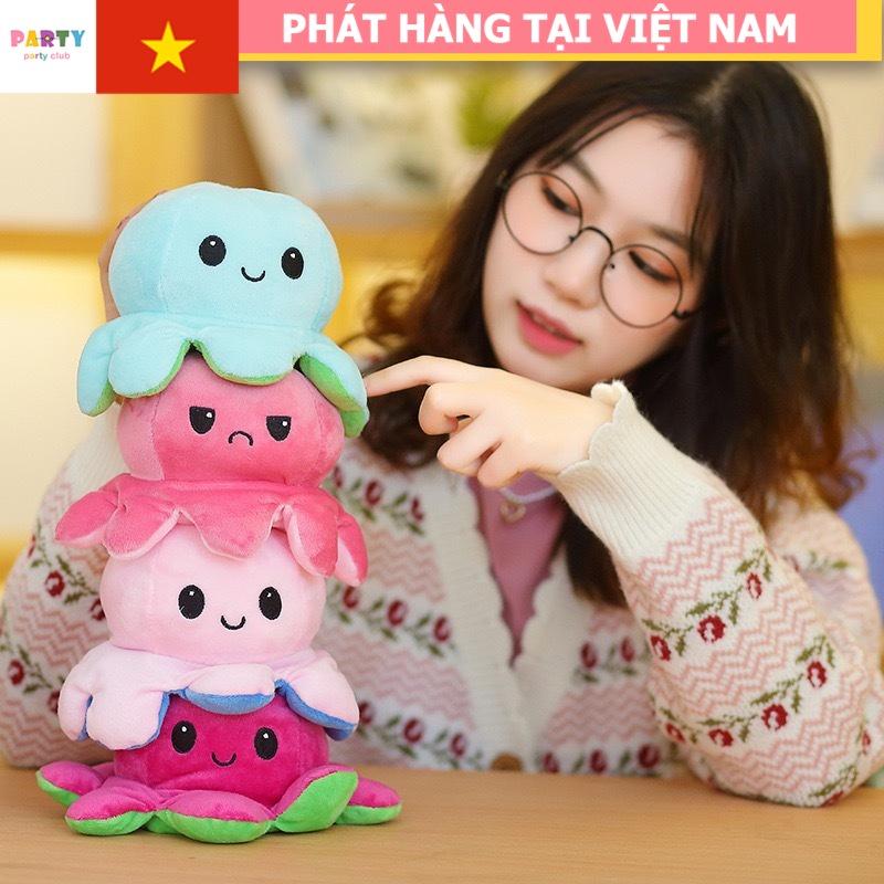 Bạch Tuộc cảm xúc 2 mặt dễ thương - Nhiều màu sắc đa dạng - Bạch tuộc nhồi bông cao cấp, cute