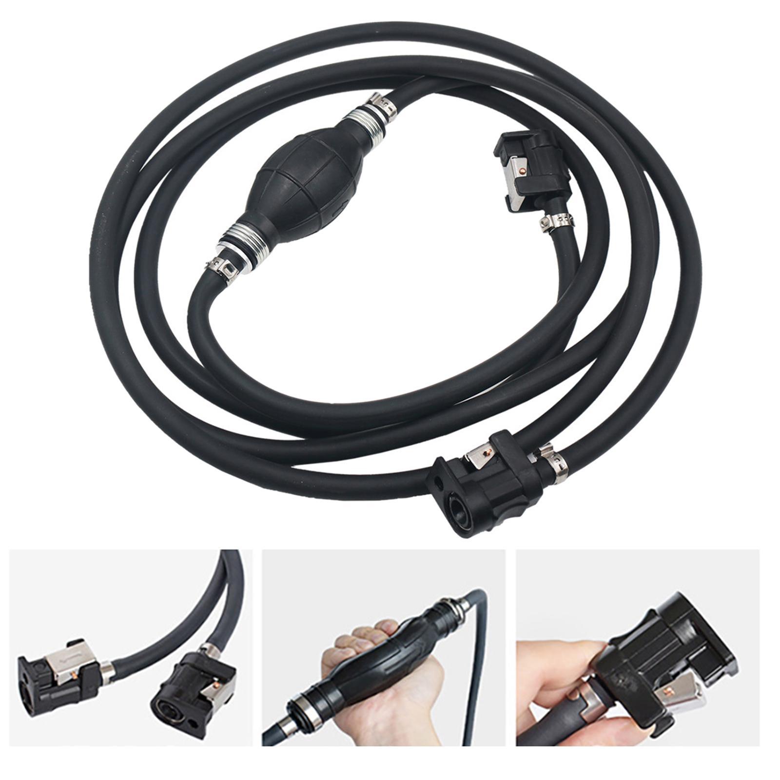 8mm Hand Pump 3.1M Spare Parts Boat Part Fuel Line Hose Assembly Fit for Yamaha Outboard