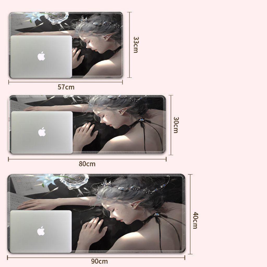 Tấm Lót Chuột Bàn Phím In Hình Anime Dễ Thương Sáng Tạo