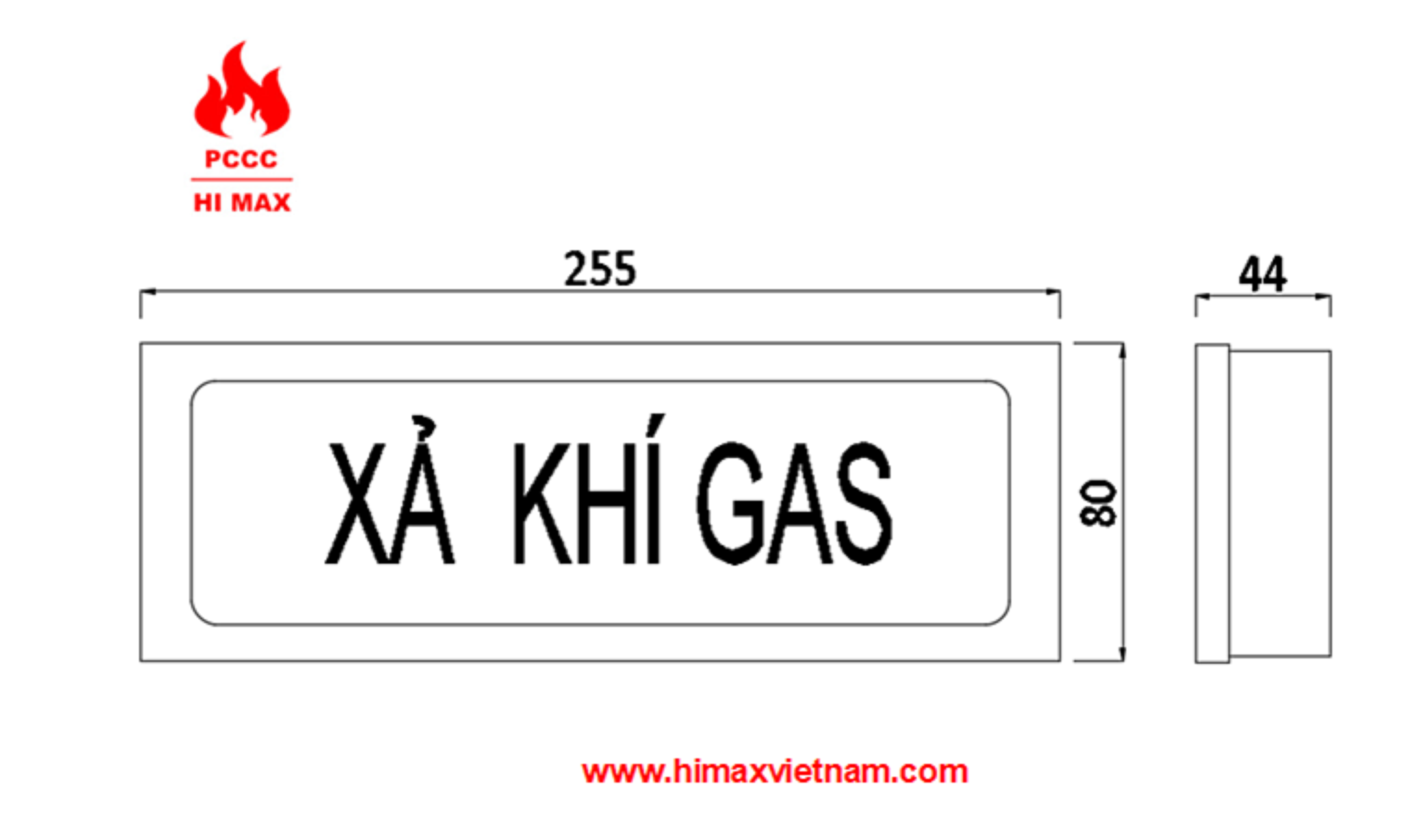 Đèn cảnh báo xả khí gas hi max HM4004