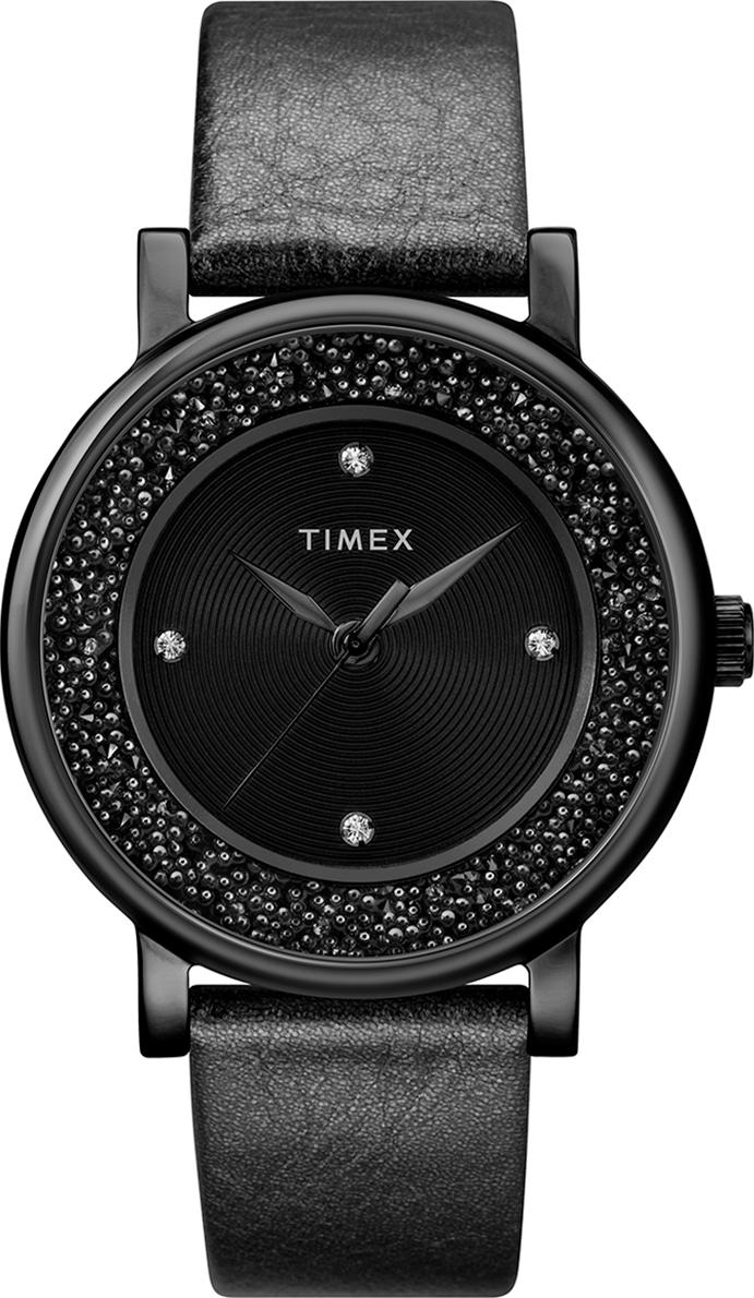 Đồng hồ Nữ Timex Crystal Opulence With Swarovski Crystals  Leather Strap Watch - TW2R93000