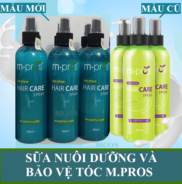 Sữa Dưỡng Tóc M.Pros Hair Care Spray 280ml 2 Lớp - Xịt Dưỡng Tóc Và Bảo Vệ Tóc