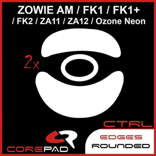 Feet chuột PTFE Corepad Skatez CTRL Zowie AM/FK1/FK1+/FK2/S1/S2/ZA11/ZA12/Ozone Neon/Neon M10 - 2 Bộ - Hàng Chính Hãng