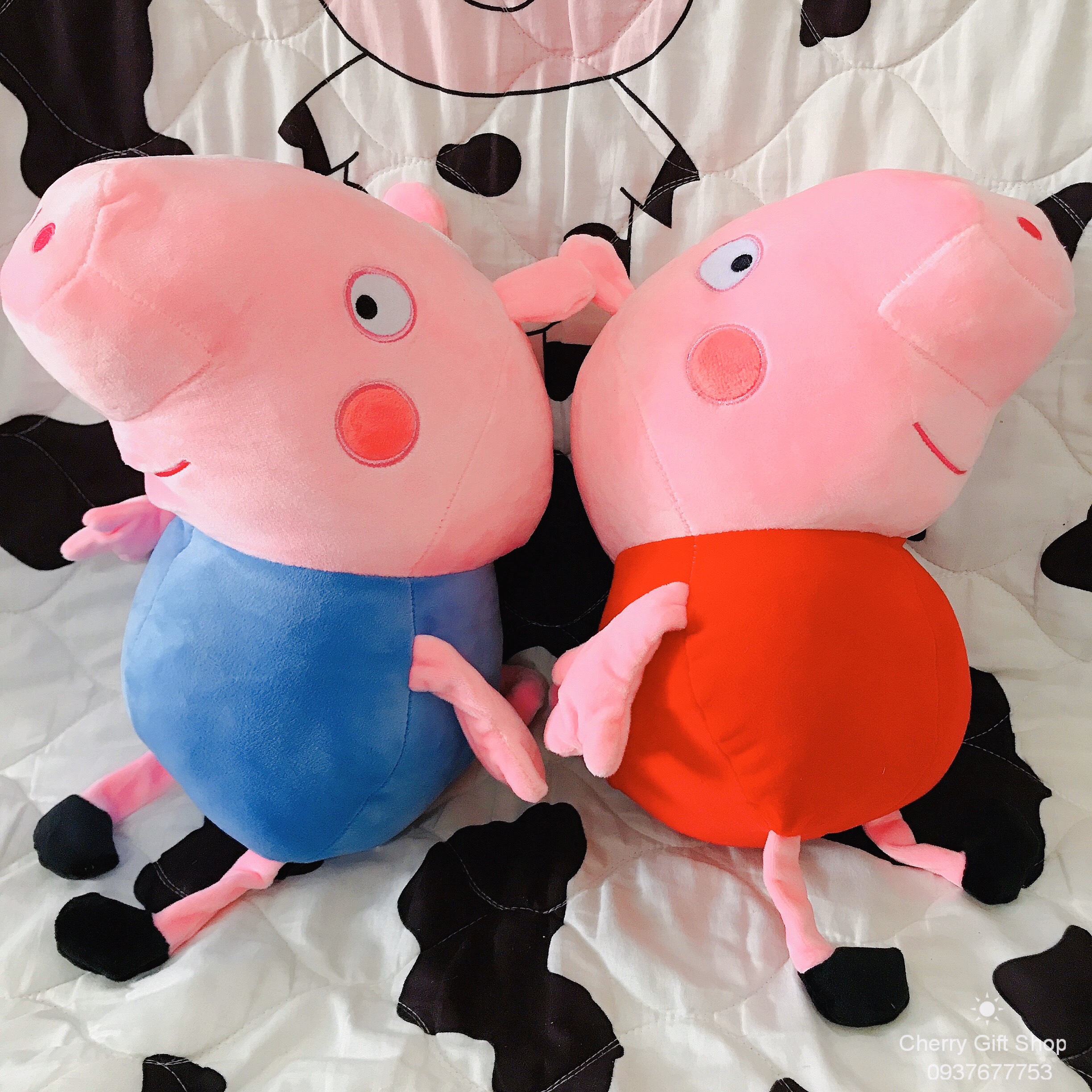Gấu Bông Heo Peppa Đáng iu Ảnh Thật Shop Chụp 40cm Vải Miniso Cực Xịn - Ảnh Thật Shop Chụp