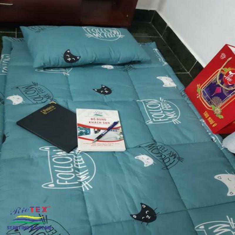 Nệm ngủ văn phòng nệm cho công nhân ở lại công ty 80x190x3cm có gối