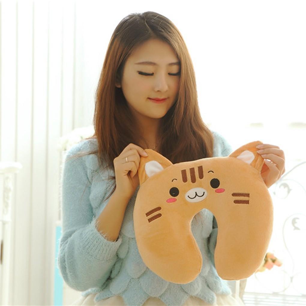 Gối đỡ cổ hình chữ U họa tiết đáng yêu Nprooo