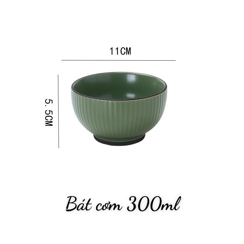 Set bát đĩa 19 món mang phong cách Nhật Bản. Gốm sứ cao cấp.