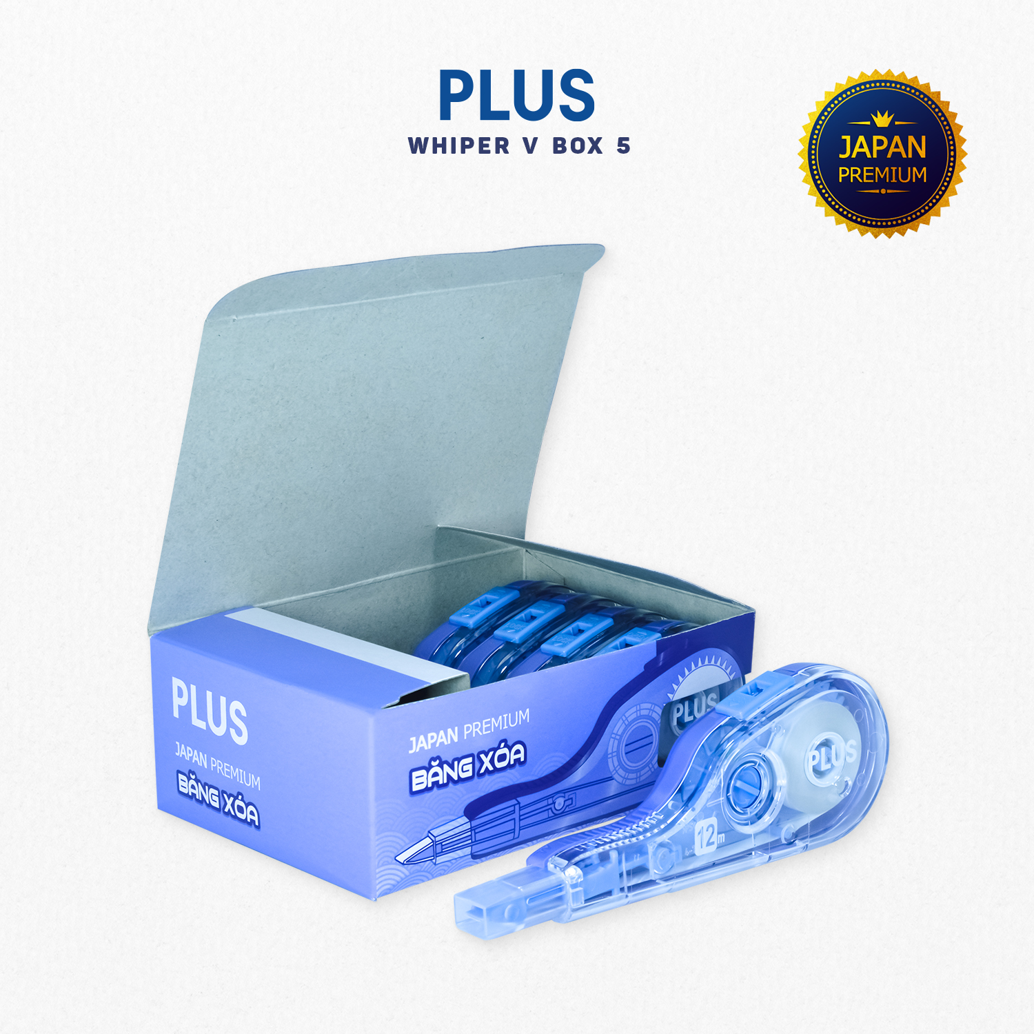 Combo 5 Băng Xóa V PLUS Japan Premium
