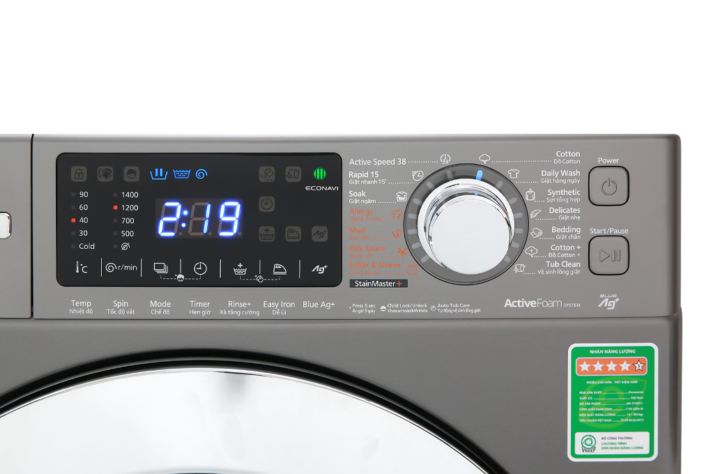 Máy Giặt Cửa Trước Panasonic 10KG NA-V10FX1LVT - Diệt Khuẩn 99.9% - Hàng chính hãng