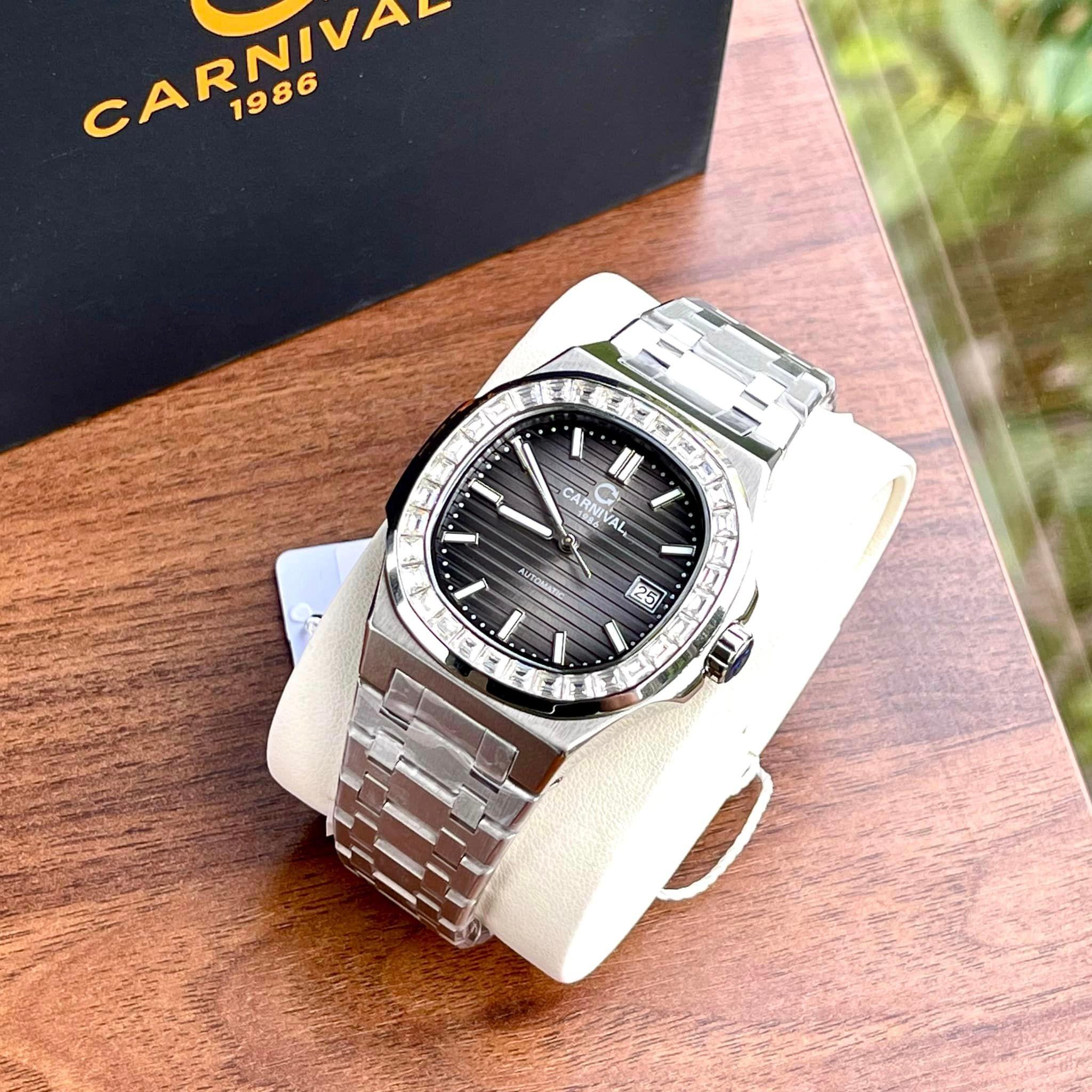 Đồng Hồ Nam Dây Thép Carnival Nautilus G8108.305.011 Automatic - Kính Sapphire - Size 41mm - Carnival 8108G-VT-MXAM