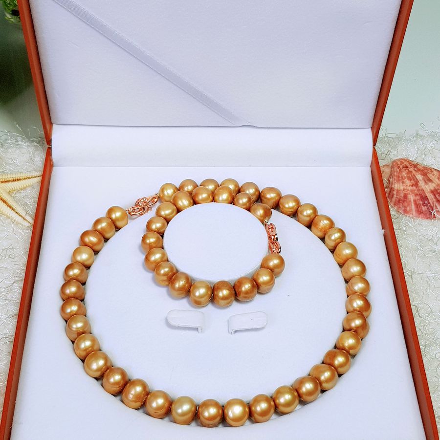 Vòng Cổ Ngọc Trai Nước Ngọt Thiên Nhiên Cao Cấp - Chuỗi Đơn Sang Trọng - Trang Sức Cô Tấm - LENA PEARL - CTJ0312