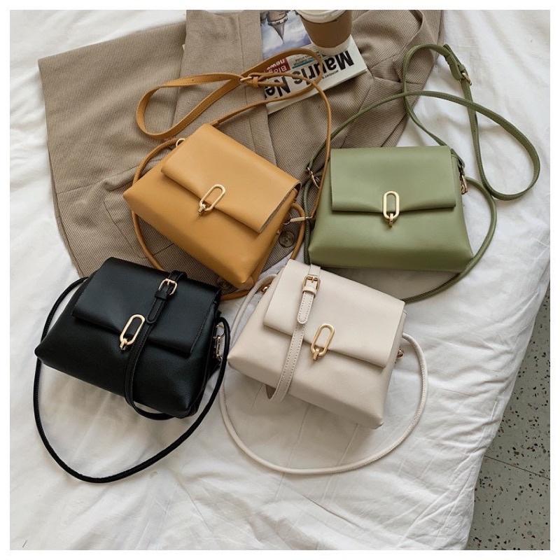 Túi xách đeo chéo nữ đẹp thời trang công sở khoá hình thoi