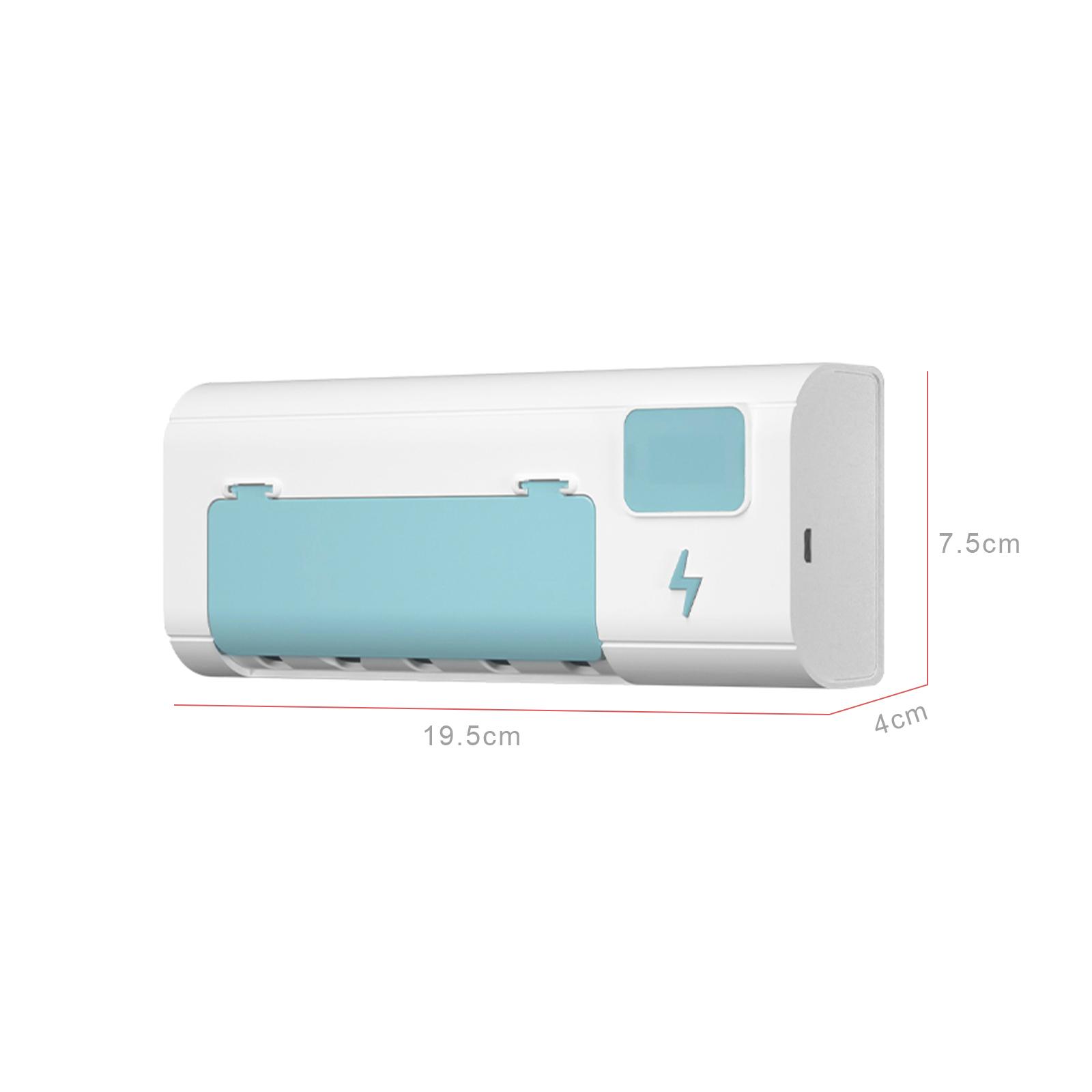 Máy tiệt trùng tia UV kèm Giá treo bàn chải đánh răng,máy làm sạch bàn chải đánh răng sạc USB