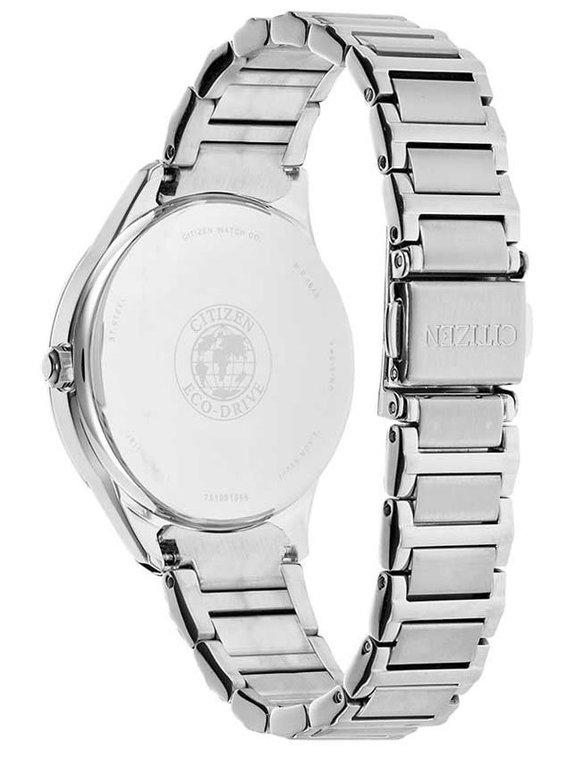 Đồng Hồ Nữ Citizen Đính Đá Swarovski Dây Thép Không Gỉ FE6100-59A - Mặt Trắng