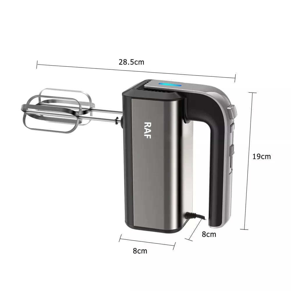 Máy đánh trứng RAF công suất 300W với 5 chế độ điều chỉnh tốc độ đánh đều đánh mịn REKKY - HÀNG CHÍNH HÃNG