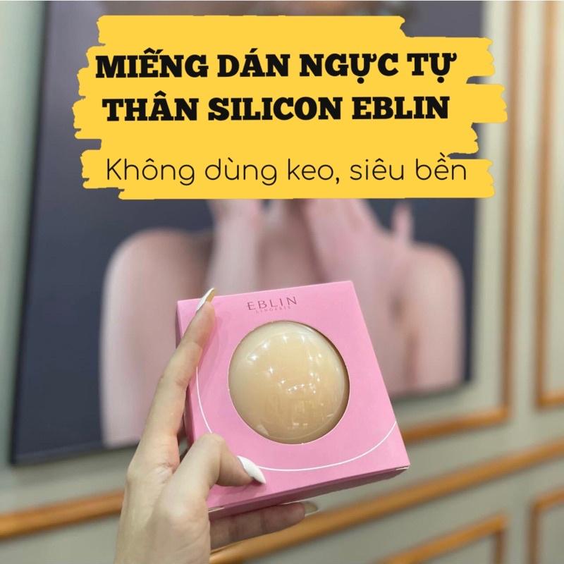 Miếng dán ngực silicon nhiệt tự thân EBLIN dán ti siêu mỏng ôm khít,không keo,không bám bụi