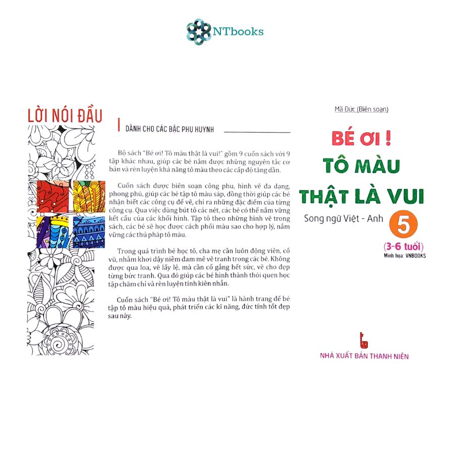 Sách Bé Ơi! Tô Màu Thật Là Vui - Song Ngữ Việt - Anh - Tập 5