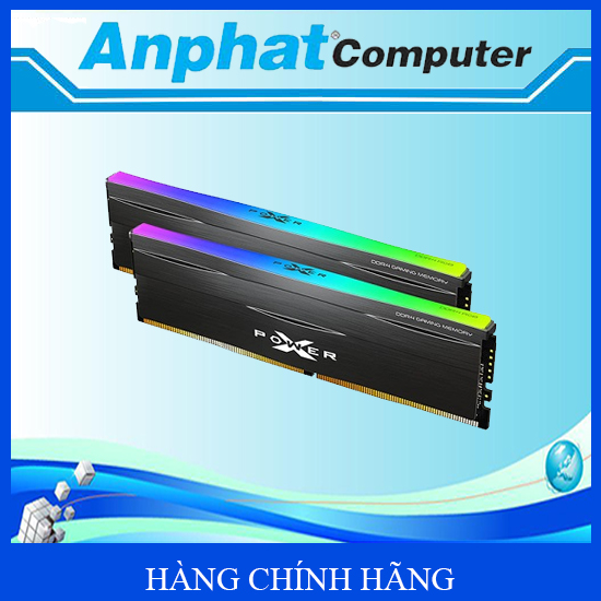 Bộ nhớ RAM PC Silicon Power DDR4 8GB/ 16GB 3200MHz (có Tản nhiệt LED RGB) - Hàng Chính Hãng