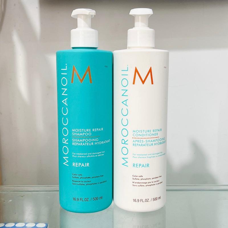 [+Gội xả gói Karseell 15ml] Bộ dầu gội xả phục hồi độ ẩm Moroccanoil Moisture Repair chính hãƞg