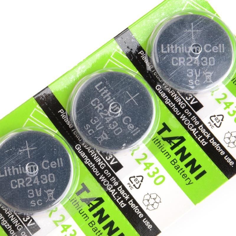 5 Cái/gói CR2430 3V Tế Bào Nút Pin Đồng Hồ Máy Tính Điều Khiển Từ Xa Lithium Đồng Xu Pin Phụ Kiện Đồ Chơi Pin