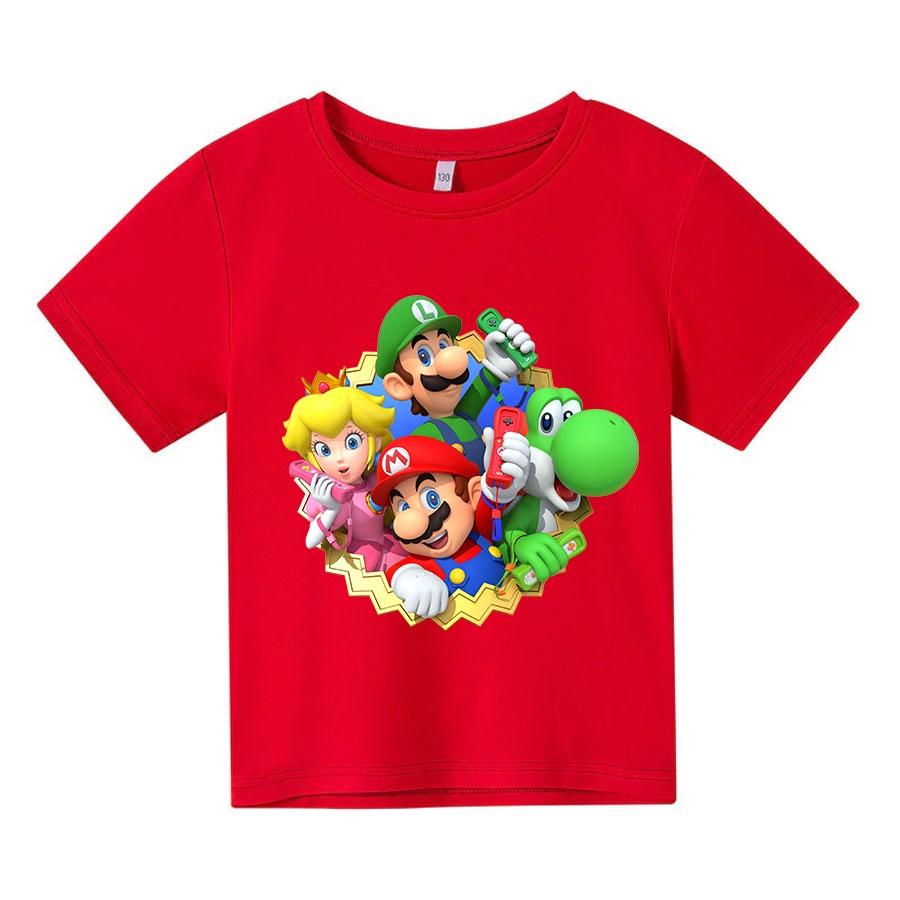 Áo thun trẻ em Super Mario Có size người lớn, King Cotton