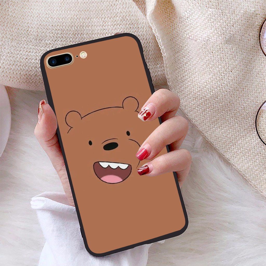 Ốp lưng dành cho iPhone 7 Plus viền dẻo TPU bộ sưu tập Chúng ta là gấu - Hàng chính hãng