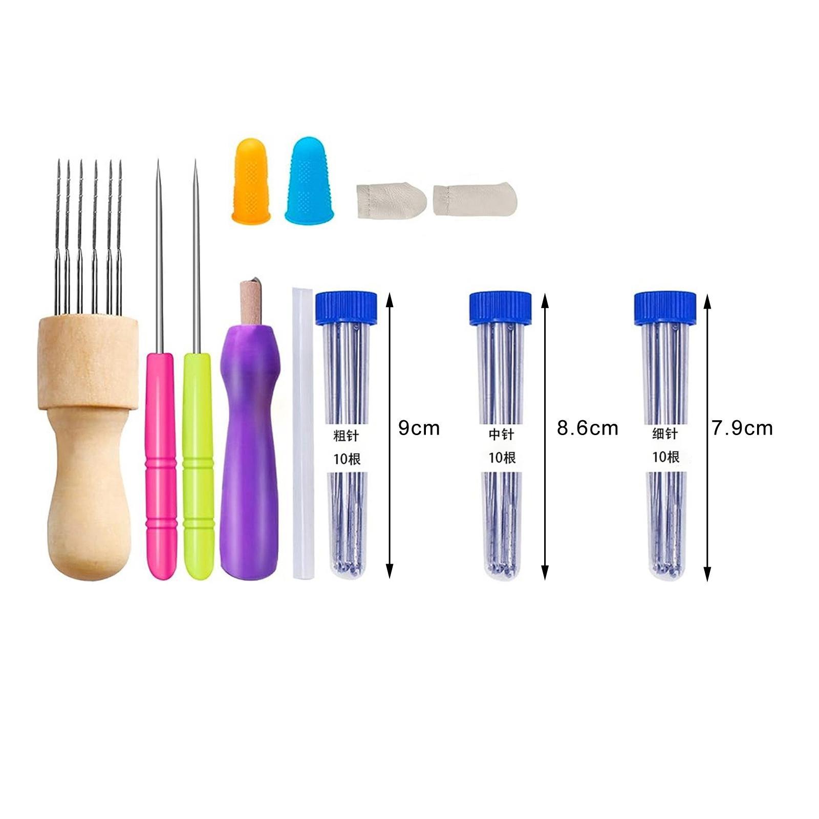 Felting Kits Embroidery Pen Punch Kits for Beginner Cross Stitch