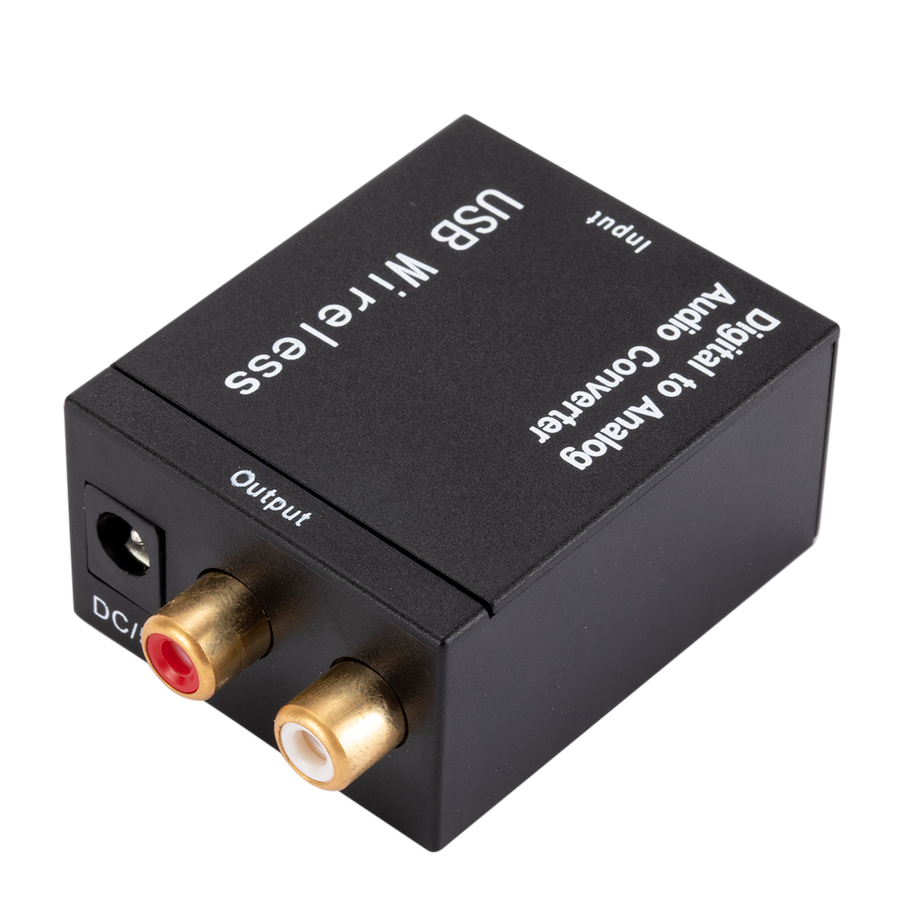Digital to Analog Audio Converter Support Bluetooth Optical Fiber Toslink Coaxial Signal to RCA R/L Audio Decoder SPDIF DAC