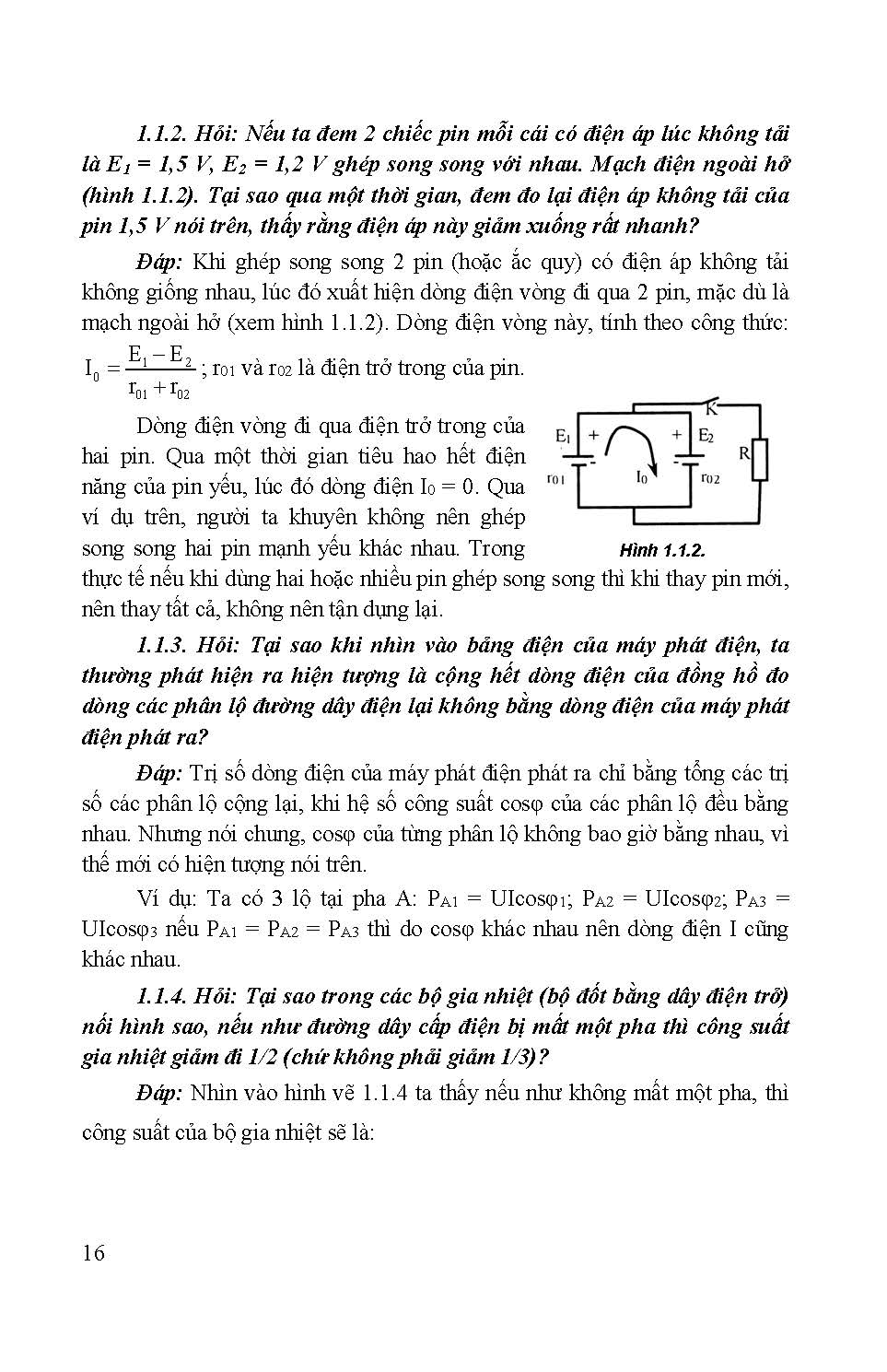 Hỏi Đáp Về Kỹ Thuật Điện Ứng Dụng