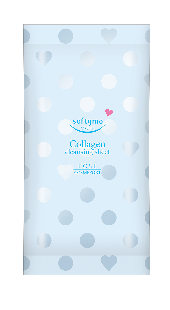 Khăn Giấy Tẩy Trang Dưỡng Ẩm Kosé Softymo Collagen Cleansing Sheet C (Gói  12 Miếng)