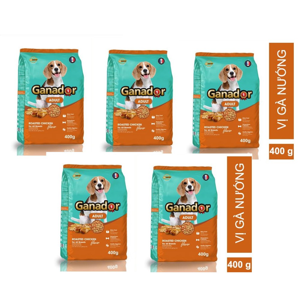 Thức ăn hạt khô dành cho chó con - chó lớn Ganador túi 400g - Mie petshop