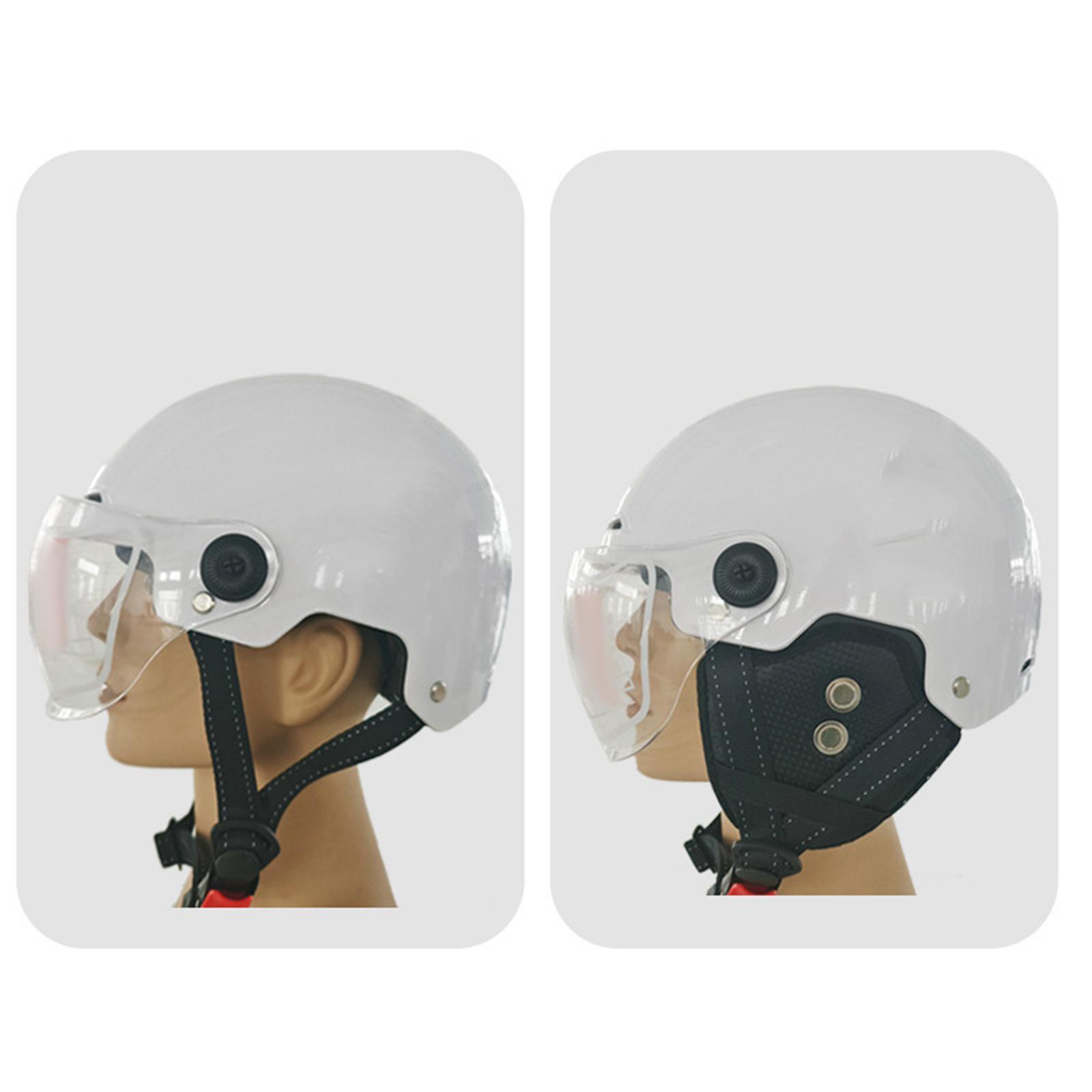 2x PU Leather Earmuffs Wind noise blocks Half Detachable Winter Ear Warmers Ear Protective Cover Ear Bezel Easy Installation