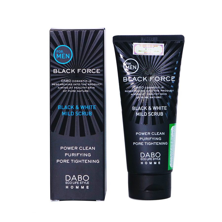 Sữa rửa mặt dành cho nam Dabo Homme Black Force Foam Cleanser 120ml