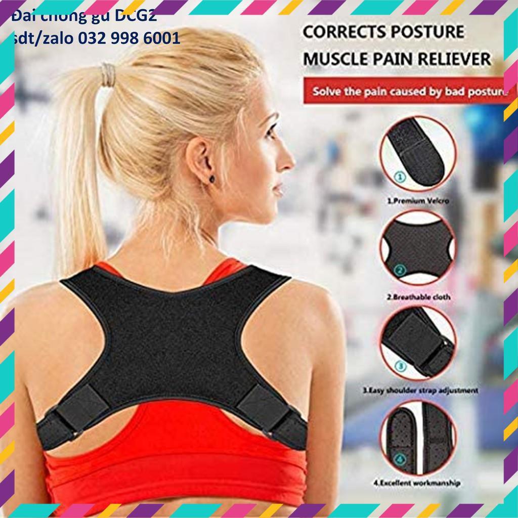 Đai đeo chống gù lưng DCG2 TẶNG 2 TẤM TRỢ LỰC magic