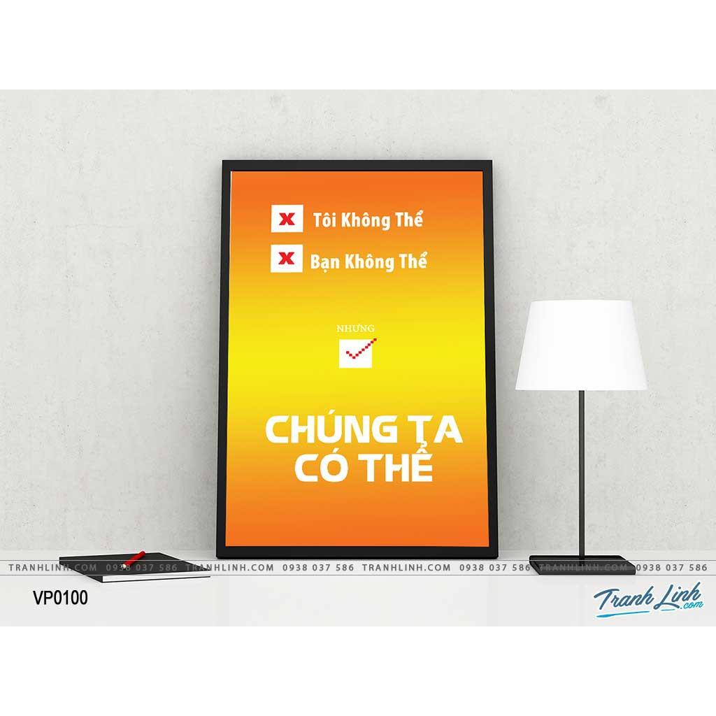 Tranh canvas treo văn phòng tạo động lực