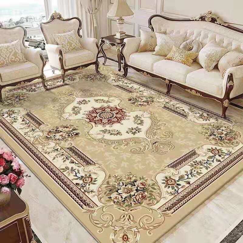 Thảm Bali Hoàng Gia VÀNG trang trí phòng ngủ, thảm trang trí nhà ,thảm trải sàn phòng khách -NHADEP56