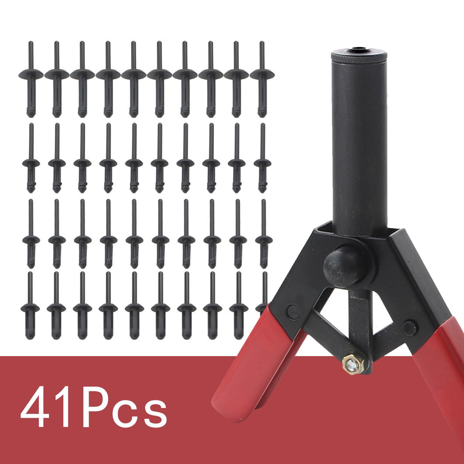 41 Pieces Pp Rivet Set Push Fasteners Rivet Clips Liner Fastener Rivet Replacement Set Nylon Fastener PP Rivet Clip