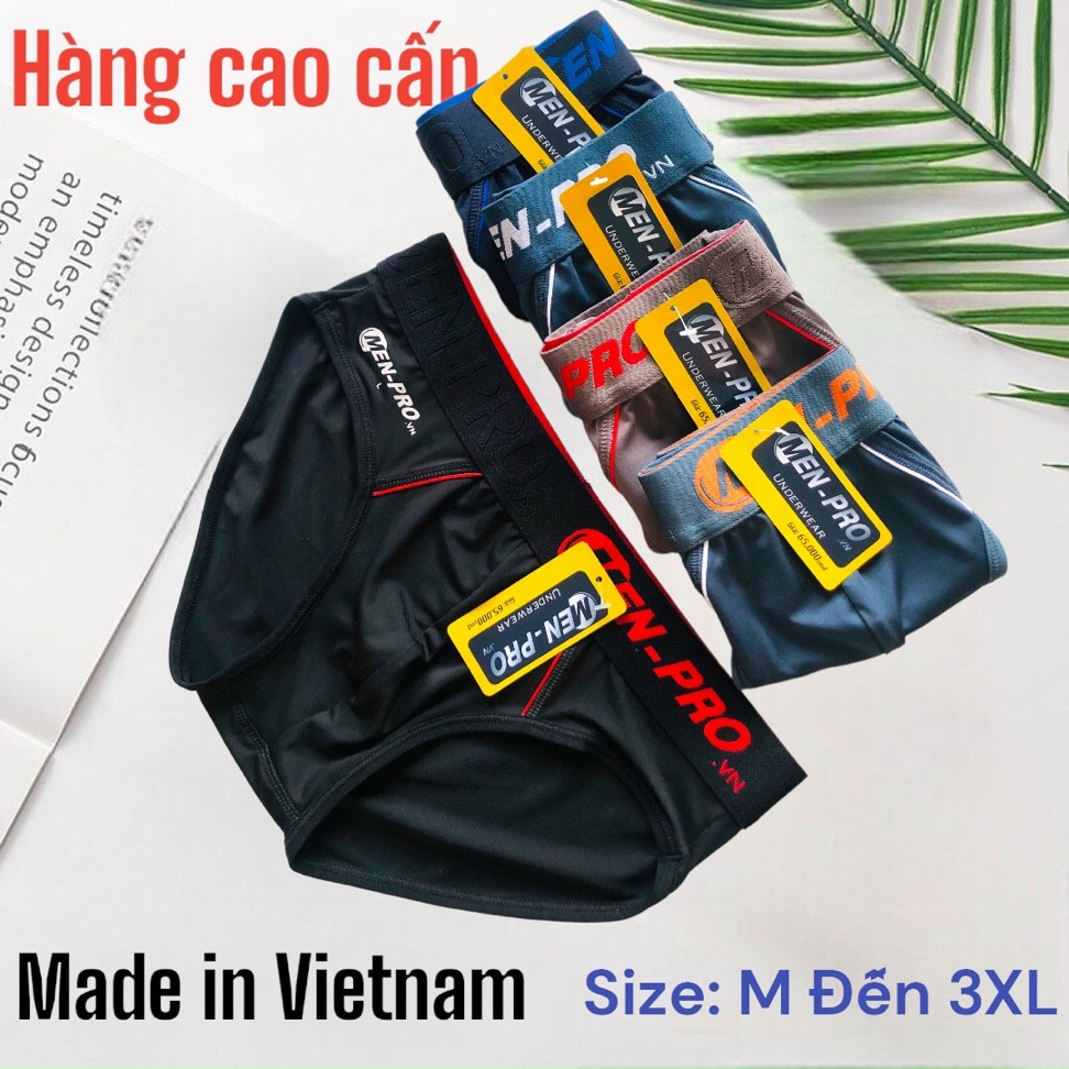 Combo 5 Quần Lót Nam Thun Lạnh Lưng To Menpro MP1 – Hàng Cao Cấp