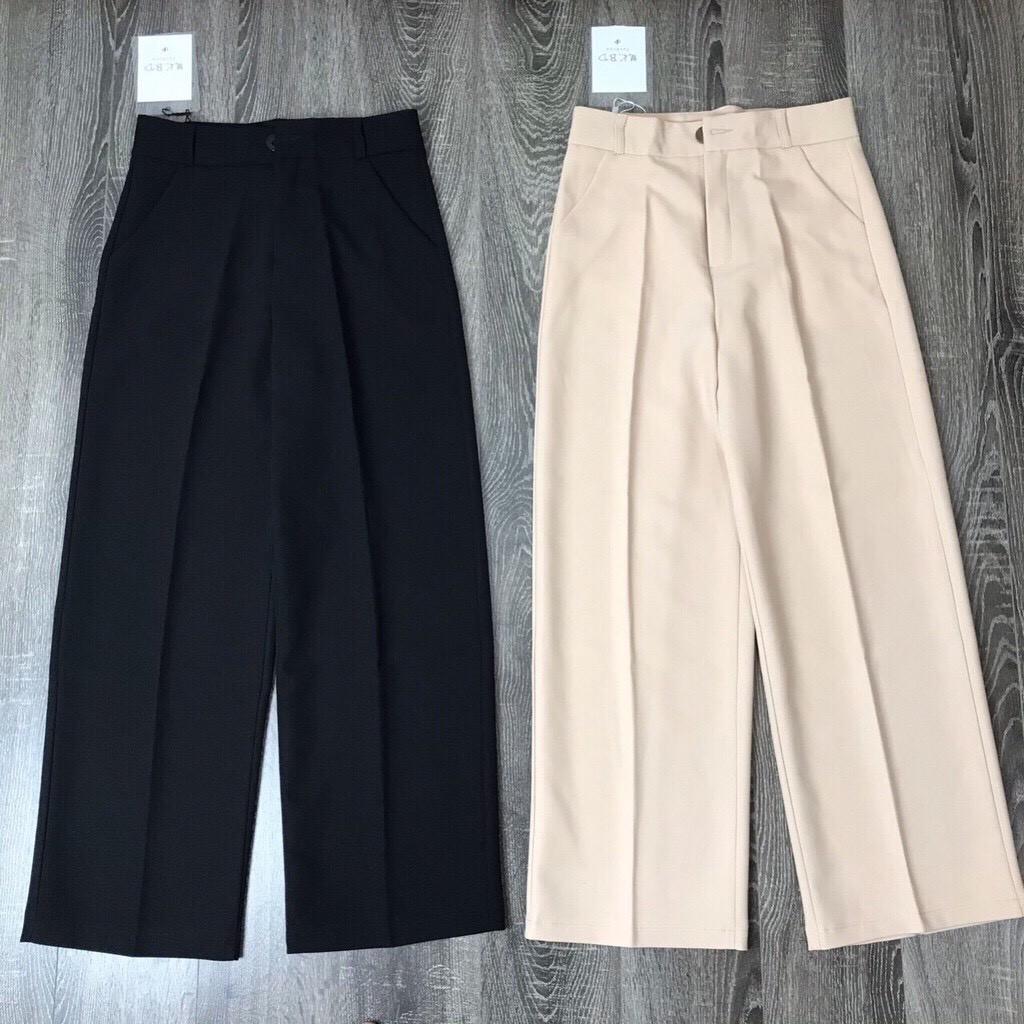 Quần culottes khóa cài cúc siêu mát hàng VNXK