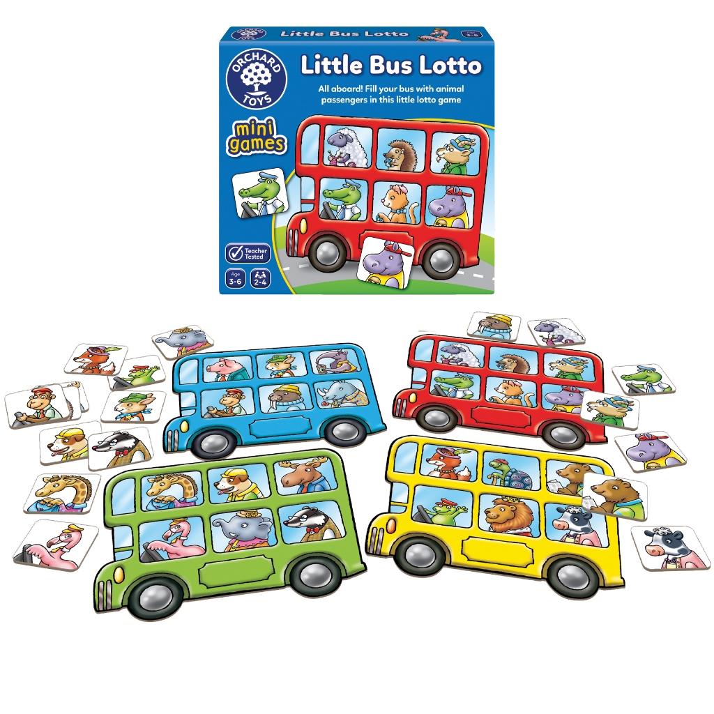 Trò chơi trí tuệ Little Bus Lotto giúp trẻ 3 - 6 tuổi phát triển kỹ năng ghi nhớ và quan sát