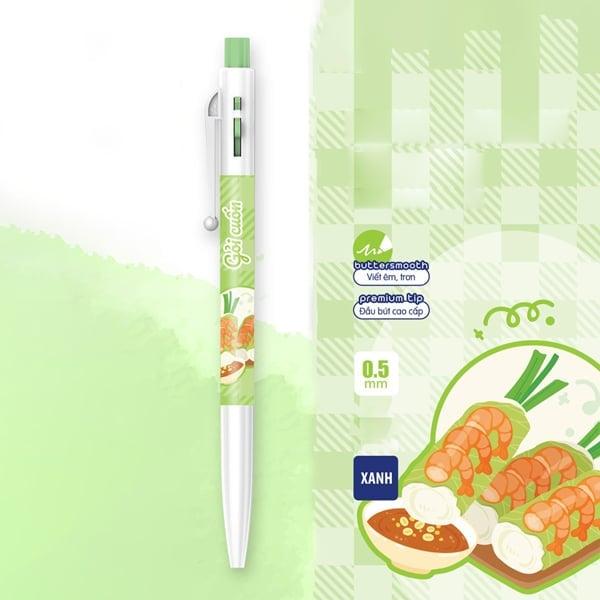 Bút Gelb-034 Xanh-Gỏicuốn 0.5Mm H20/T960