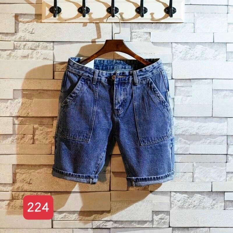 Quần short jean nam trơn cao cấp vải co dãn hàng siêu đẹp hottrend Phuongnamshop20 bb4