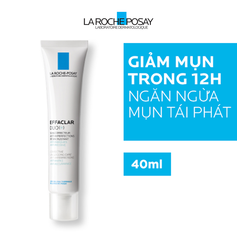 Bộ sản phẩm giảm mụn, ngừa thâm La Roche-Posay Effaclar Duo+