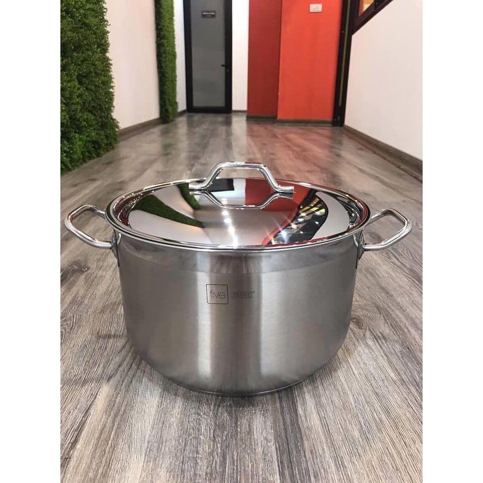 Nồi Luộc Gà Inox 3 Đáy Fivestar Đường Kinh 30cm Dùng Bếp Từ Hàng Chính Hãng, Bảo Hành 5 Năm