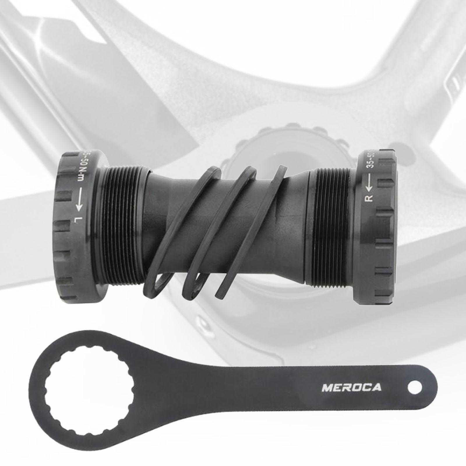Bottom Bracket Threaded Hollow Integrated for Road  Bike Black