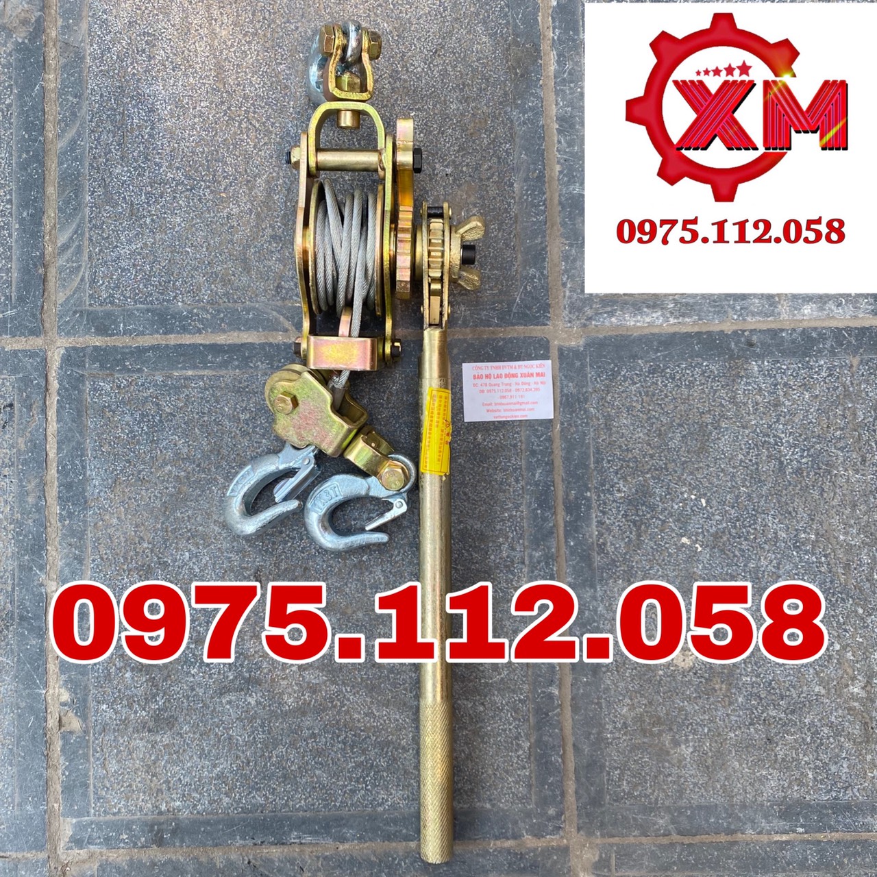 Pa lang lắc cáp NGK 1 tấn - palang lắc tay