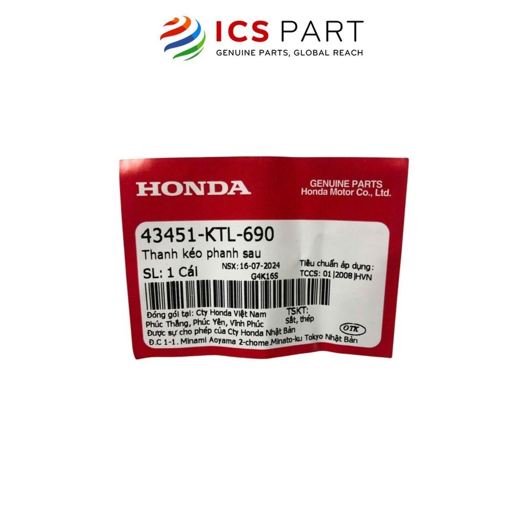 Thanh Kéo Phanh (Đũa Phanh) HONDA Rs 100, Ws 100, Wave Alpha A, Wave (43451KTL690)