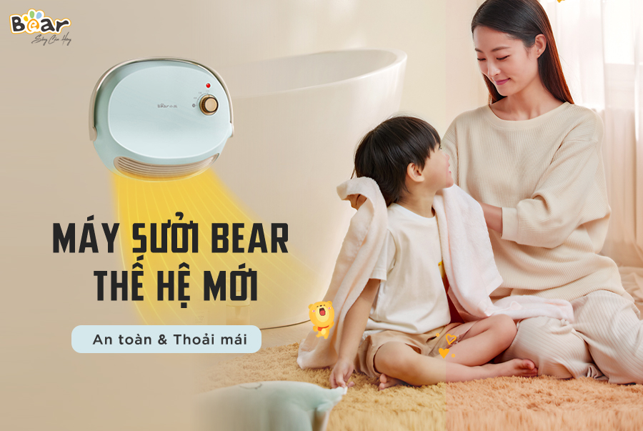 Máy Sưởi Treo Tường, Quạt Sưởi Điện Treo Tường BEAR DNQ-A19B1 Không Làm Khô Da Công Suất 2000 W - Hàng Chính Hãng