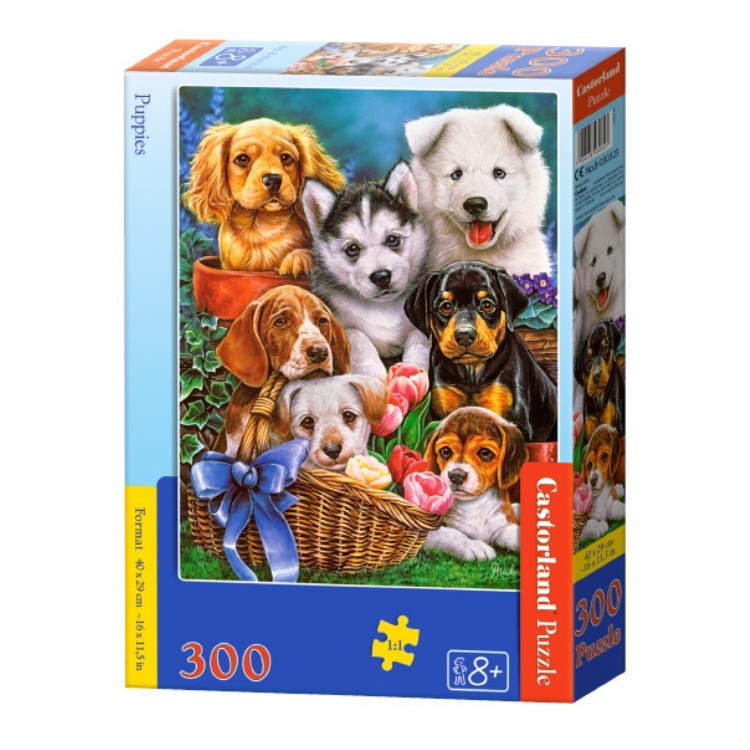Xếp hình puzzle Puppies Puzzle 300 mảnh CASTORLAND B0030323