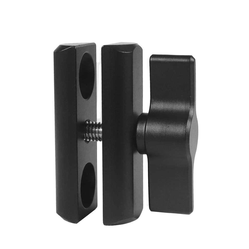 Bóng 17mm Gắn vào Bộ chuyển đổi vít 1/4 cho Gopro 10 9 8 Camera hành động Ổ cắm đôi 17mm Kẹp cánh tay Ballhead Giá đỡ kết nối